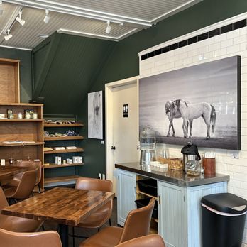H. Cheval Coffee - Inside - One gender neutral restroom and a water / coffee station - Coffee & Tea Near Me - Paso Robles, California