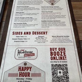 One Handsome Bastard Distillery - Menu - Distilleries Near Me - Scottsdale, Arizona One Handsome Bastard Distillery - Menu - Distilleries Near Me - Scottsdale, Arizona