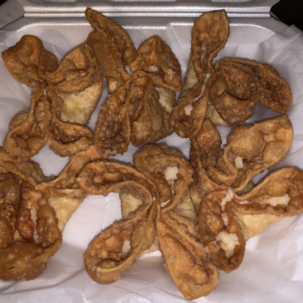 Green Garden - Crab Rangoon comes with orange sauce and is quite delicious - Chinese Near Me - Houston, Texas