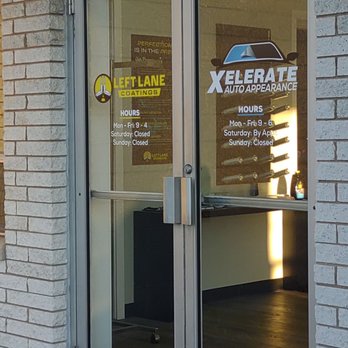 Xelerate Auto Appearance - Front door and hours - Auto Detailing Near Me - Lancaster, Pennsylvania Xelerate Auto Appearance - Front door and hours - Auto Detailing Near Me - Lancaster, Pennsylvania