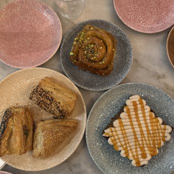 K'Far Cafe - Pistachio sticky bun Brown sugar ricotta toast - Cafes Near Me - Philadelphia, Pennsylvania K'Far Cafe - Pistachio sticky bun Brown sugar ricotta toast - Cafes Near Me - Philadelphia, Pennsylvania