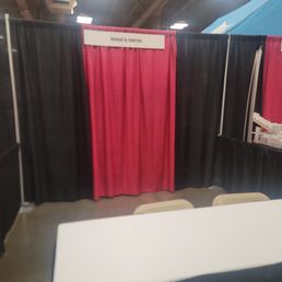 Empty booths on both Saturday/Sunday, that we were told would be sold but weren't. These were false marketing booths. Empty booths on both Saturday/Sunday, that we were told would be sold but weren't. These were false marketing booths.