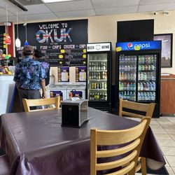 OK UK Fish N Chips - Inside looking towards counter where you order