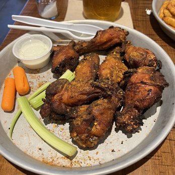 Edley’s Bar B Que - We ordered Smoked Dry Rub wings. - Barbeque Near Me - Glen Carbon, Illinois Edley’s Bar B Que - We ordered Smoked Dry Rub wings. - Barbeque Near Me - Glen Carbon, Illinois
