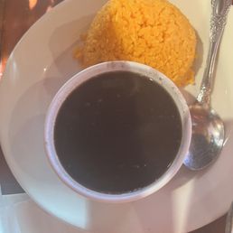 Yellow rice and black beans Yellow rice and black beans