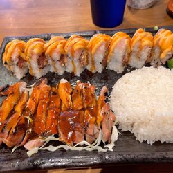 Makisu sushi - Lunch special chicken teriyaki, and Aloha Roll