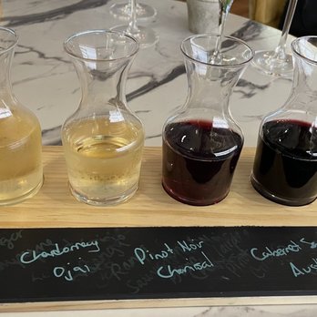 Cork & Knife - The flight, which I 100% recommend. - Wine Tasting Room Near Me - Clovis, California
