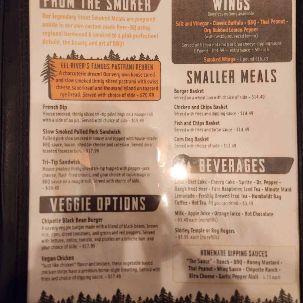 Eel River Brewing - Menu - Pubs Near Me - Fortuna, California
