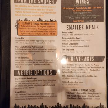 Eel River Brewing - Menu - Pubs Near Me - Fortuna, California