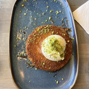 Sofra Grill - Knafeh + Vanilla Ice cream - Mediterranean Near Me - South San Francisco, California Sofra Grill - Knafeh + Vanilla Ice cream - Mediterranean Near Me - South San Francisco, California