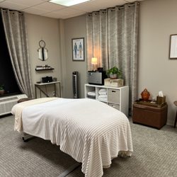 Derby City Massage - Massage therapy treatment room.