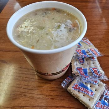 Sarah's Bagel Cafe Idaho - Large chicken and wild rice soup - Cafes Near Me - Boise, Idaho Sarah's Bagel Cafe Idaho - Large chicken and wild rice soup - Cafes Near Me - Boise, Idaho