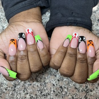 5 Star Nail Spa - Halloween Nails by Silva! - Nail Salons Near Me - Fort Worth, Texas