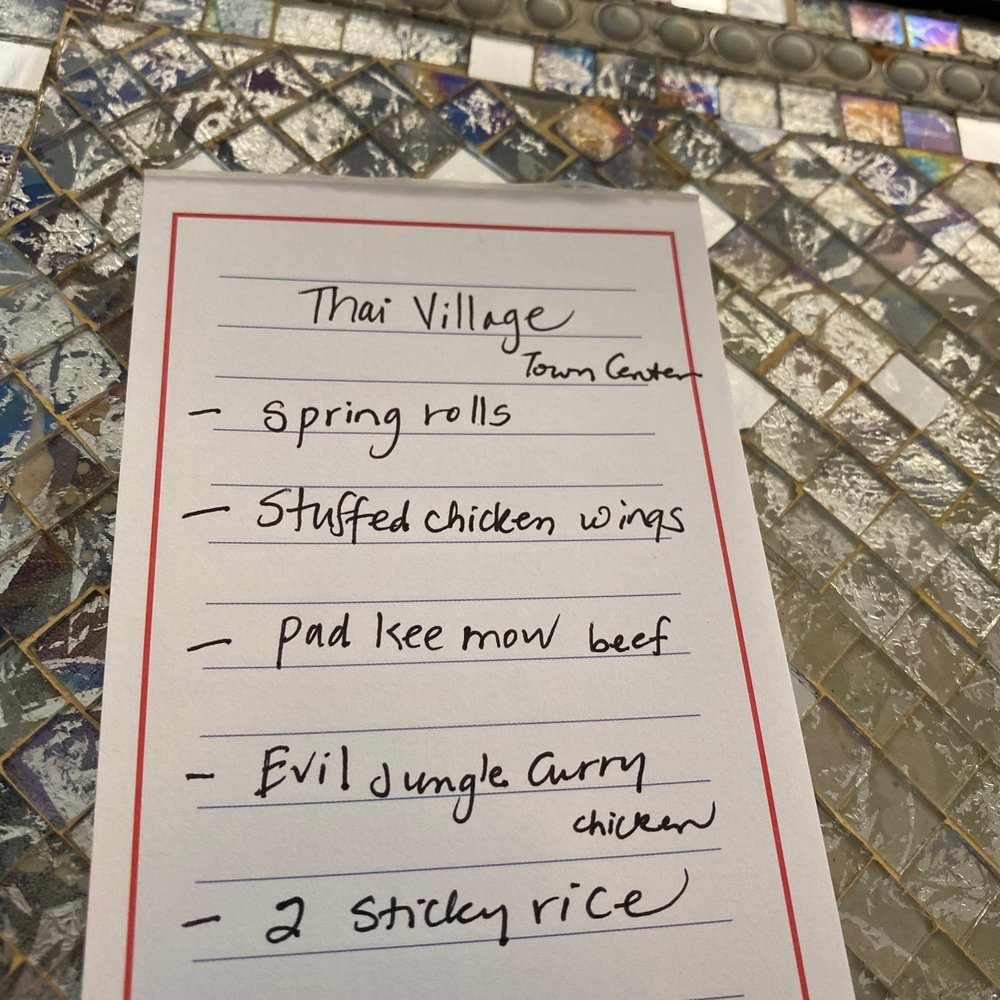 Our usual go-to order