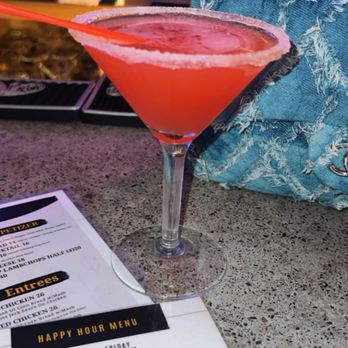 GuestHouse Restaurant & Bar - Strawberry lemon drop with a sugar rim - Sports Bars Near Me - Brooklyn, New York