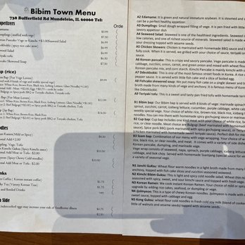 Bibim Town - Mundelein menu 2022.10.04 - Korean Near Me - Mundelein, Illinois Bibim Town - Mundelein menu 2022.10.04 - Korean Near Me - Mundelein, Illinois
