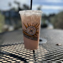 Coffee Rush - Peach Italian soda with cream