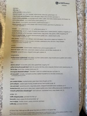 Menu photo 1 Wildflower Tucson, AZ Menu photo 1 Wildflower Tucson, AZ