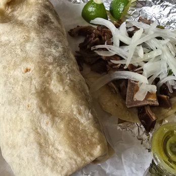 Carnitas El Momo - Carnitas burrito, buche taco, lime, pickle white onions, green salsa - Tacos Near Me - Monterey Park, California Carnitas El Momo - Carnitas burrito, buche taco, lime, pickle white onions, green salsa - Tacos Near Me - Monterey Park, California