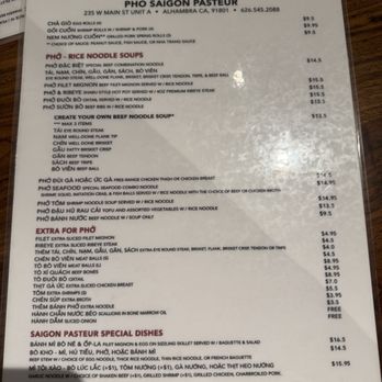 Pho Saigon Pasteur - Vietnamese Near Me - Alhambra, California Pho Saigon Pasteur - Vietnamese Near Me - Alhambra, California