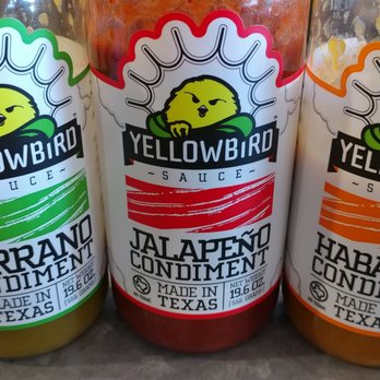 Yellowbird Foods - A variety of Yellowbird sauces - Specialty Food Near Me - San Marcos, Texas Yellowbird Foods - A variety of Yellowbird sauces - Specialty Food Near Me - San Marcos, Texas