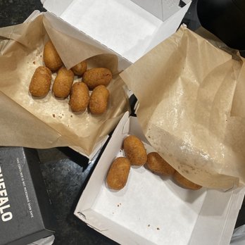 Buffalo Wild Wings - One of these was supposed to be fries. Literally 4 corn dogs in one box. What the heck - Chicken Wings Near Me - Fishers, Indiana