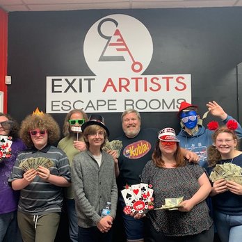 Exit Artists Escape Rooms - The successful heist team! - Escape Games Near Me - Burbank, California Exit Artists Escape Rooms - The successful heist team! - Escape Games Near Me - Burbank, California