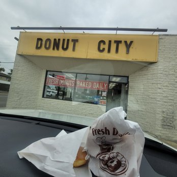 Donut City - Sausage + Cheese Croissant  Ham + Cheese Croissant  Maple Bar - Bakeries Near Me - Seal Beach, California