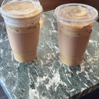 In-sīt Coffee - banana latte & strawberry latte w extra shot - Coffee & Tea Near Me - Costa Mesa, California