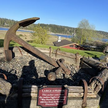 Port Gamble Townsite - Old anchor history - Art Galleries Near Me - Port Gamble, Washington