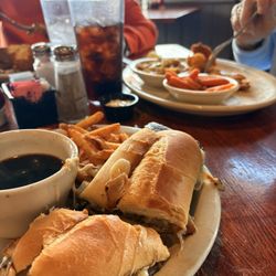 A P Suggins Bar & Grill - French dip & fries