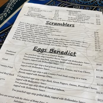 Scrambled Egg Cafe - Menu - Breakfast & Brunch Near Me - Indian Harbour Beach, Florida