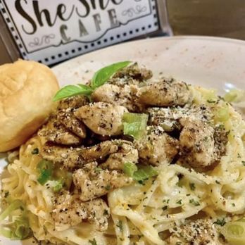 She She's - Grilled chicken pasta is the best!! - Cafes Near Me - Waynesboro, Mississippi She She's - Grilled chicken pasta is the best!! - Cafes Near Me - Waynesboro, Mississippi