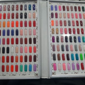 Swan's Nail Spa - The book of nail colors...I chose #36, but I hate feet so I'm not posting a pic of mine, lol - Nail Salons Near Me - Menifee, California