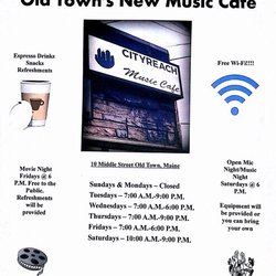 Old Town Music Cafe - Look at all this little cafe has to offer!!
