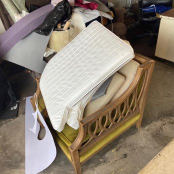 Hugo'ss Upholstery - the chair was used as a storage spot for Hugo's - Auto Upholstery Near Me - Rosarito, BCN