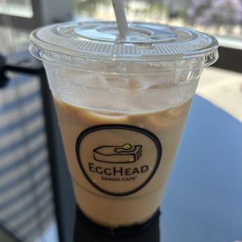 Egghead Sando Cafe - Hojicha Brown Sugar Latte - Breakfast & Brunch Near Me - San Jose, California Egghead Sando Cafe - Hojicha Brown Sugar Latte - Breakfast & Brunch Near Me - San Jose, California
