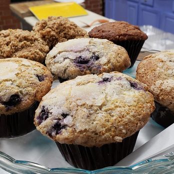 Corn + Flour - Muffins (blueberry lemon, banana nut chocolate chip, morning Glory) - Bakeries Near Me - Lewisburg, West Virginia Corn + Flour - Muffins (blueberry lemon, banana nut chocolate chip, morning Glory) - Bakeries Near Me - Lewisburg, West Virginia