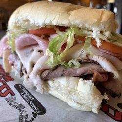 Lieber's Boxcar Express - BIG CHIEF 1/3 lb of Ham, Turkey, Roast Beef piled high on a 6" loaf of bread