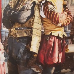 Homemade renaissance outfits made with our fabrics!