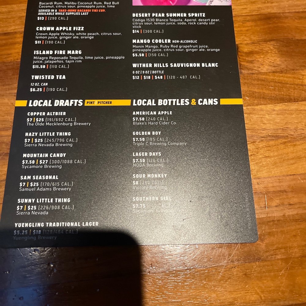 Topgolf - Drink menu - Golf Near Me - Charlotte, North Carolina Topgolf - Drink menu - Golf Near Me - Charlotte, North Carolina
