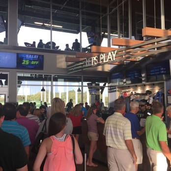 Topgolf - The very long line to register - New American Near Me - Tampa, Florida Topgolf - The very long line to register - New American Near Me - Tampa, Florida