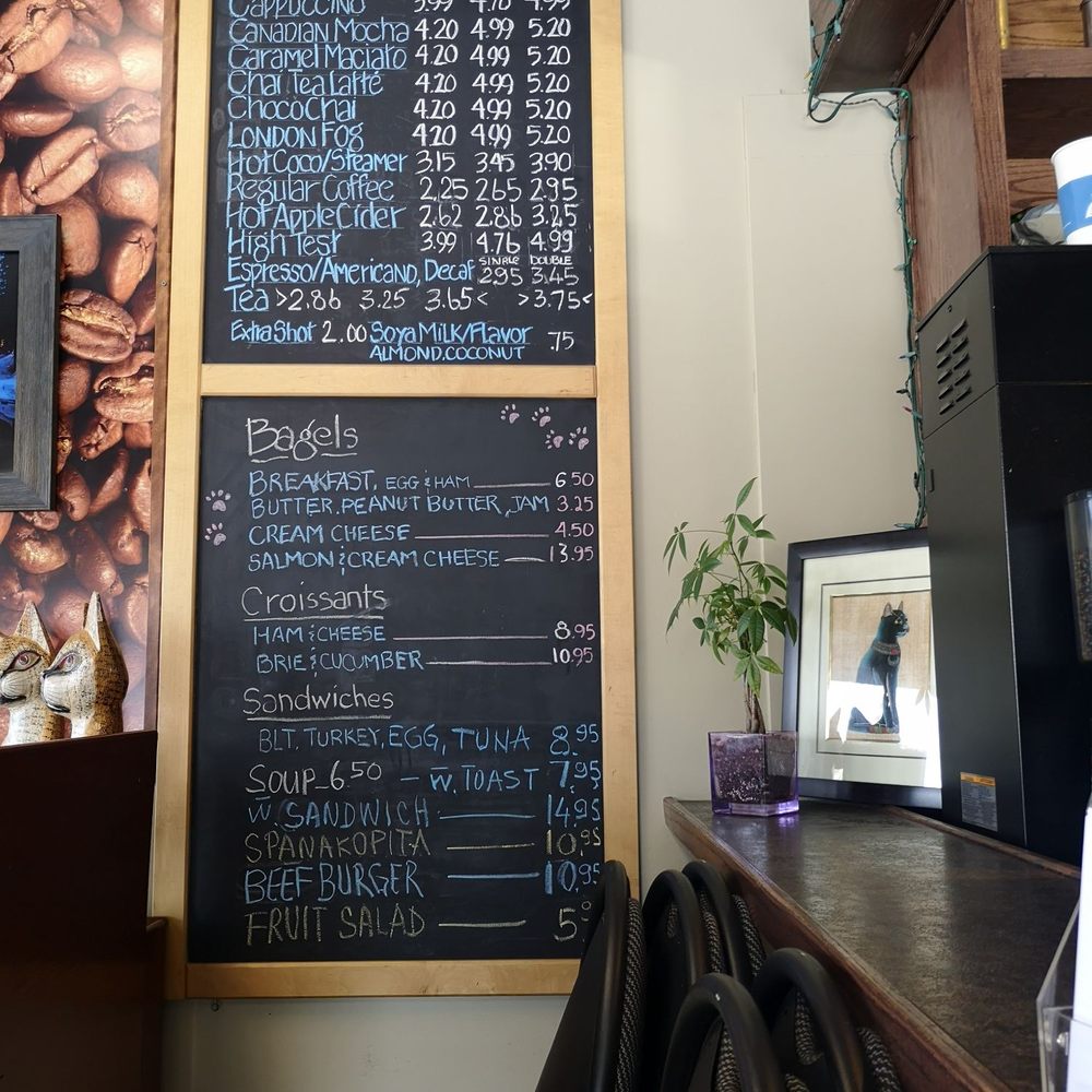 Menu board.