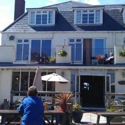 Lulworth Cove Inn - View from beer garden out back