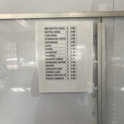 John's Fish Market - Beverage and dessert. Price list