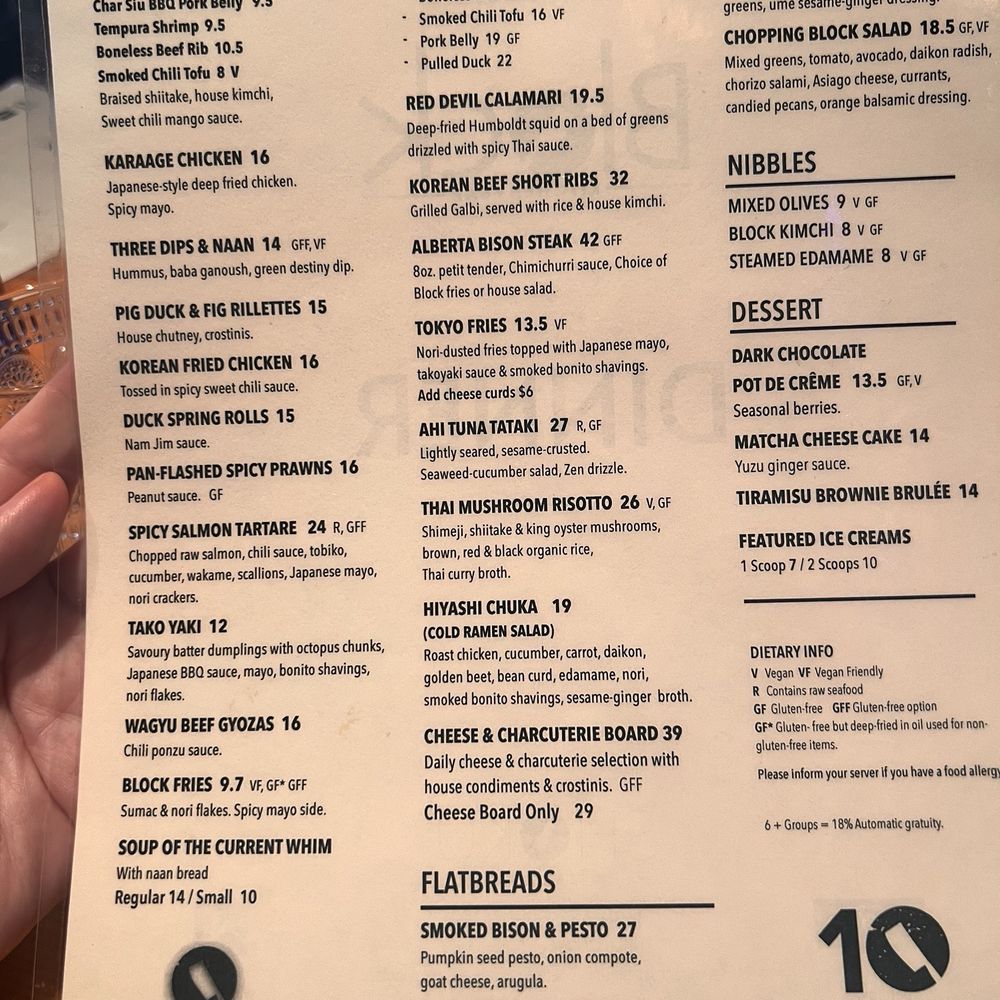 Block Kitchen + Bar - Menu - Sandwiches Near Me - Banff, Alberta Block Kitchen + Bar - Menu - Sandwiches Near Me - Banff, Alberta