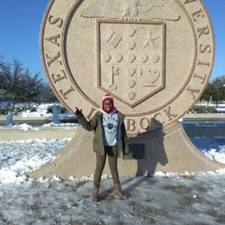 Texas Tech Seal - Snow day