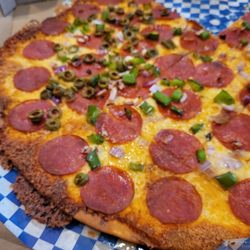 Frank's Lounge - Burnt lavosh, the edges weren't edible
