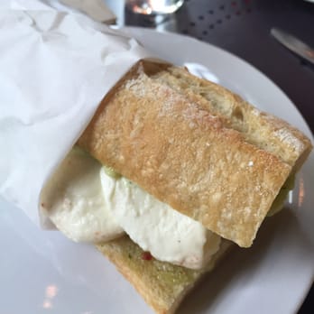 Noisette Pastry Kitchen - Tomato pesto mozzarella sandwich with almost no pesto. - Bakeries Near Me - Eugene, Oregon Noisette Pastry Kitchen - Tomato pesto mozzarella sandwich with almost no pesto. - Bakeries Near Me - Eugene, Oregon