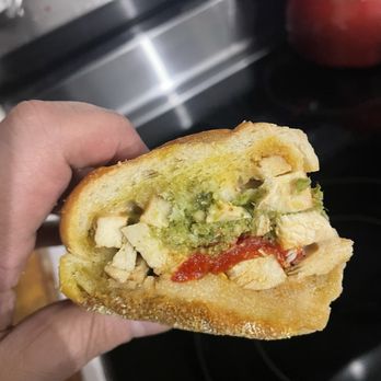 Krave It Pizza & Sandwich Joint - HC Knights (grilled chicken, pesto, roasted red peppers and fresh mozzarella) - Sandwiches Near Me - Bayside, New York